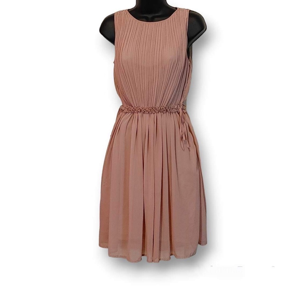 NWOT Blush pink Angeleye mid length dress with street wear society cover up